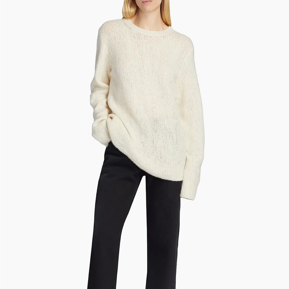 The Row Cream Crewneck Sweater